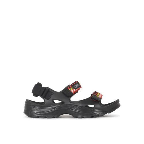 Lanvin , Black Sandals with Curb Laces ,Black male, Sizes:
