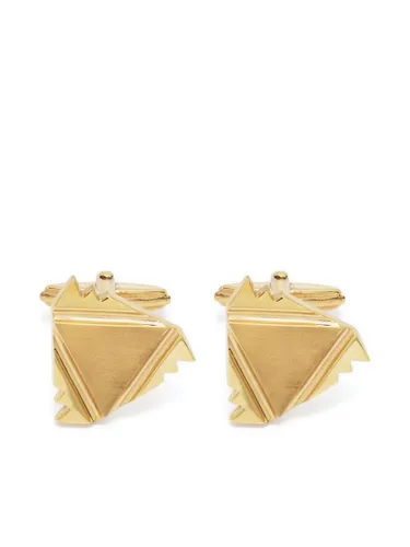 Lanvin cut-out triangle cufflinks - Gold