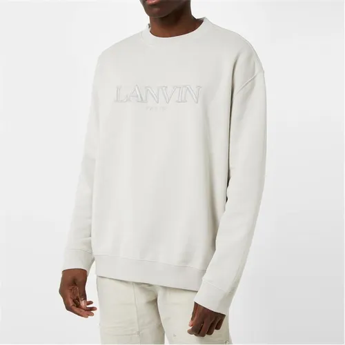LANVIN Embroidered Lanvin Paris Sweatshirt - Beige