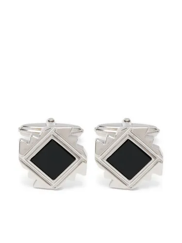 Lanvin gemstone-detail studded cufflinks - Black