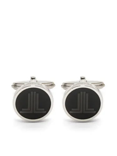 Lanvin gemstone logo-engraved cufflinks - Silver