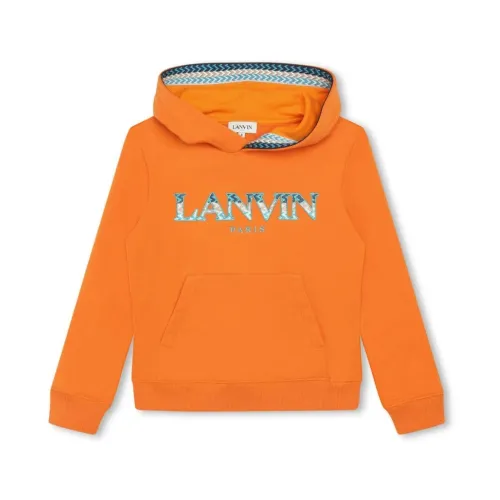 Lanvin , Lanvin Sweaters Orange ,Orange male, Sizes: