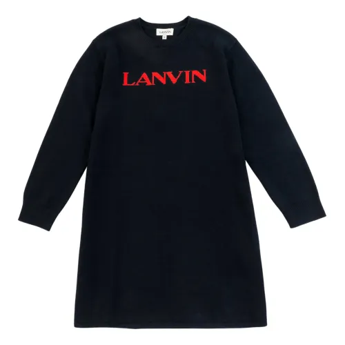 Lanvin , Long Sleeve Dresses N12021 ,Blue female, Sizes: