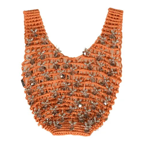 Lanvin , Orange Bags - Stylish Collection ,Orange female, Sizes: ONE