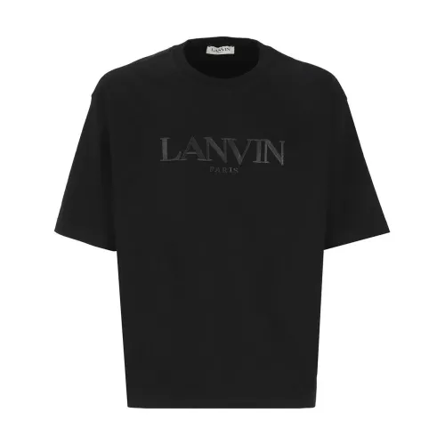 Lanvin , Oversize Black T-Shirt ,Black male, Sizes: