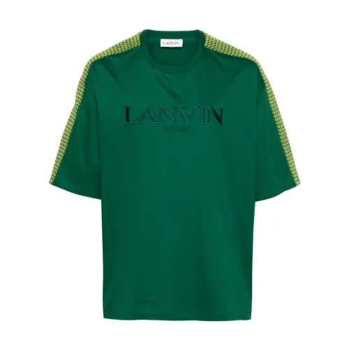 Lanvin , Oversize Bottle T-Shirt ,Green male, Sizes: