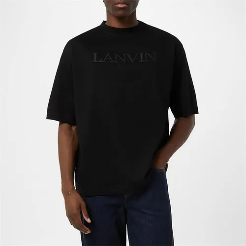 LANVIN Oversized Lanvin Paris Tee - Black