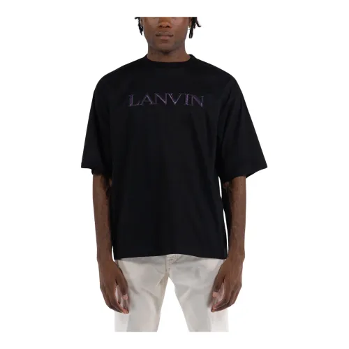 Lanvin , Oversized Puffer T-Shirt ,Black male, Sizes: