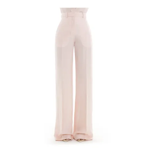 Lanvin , Pink Trousers for Women ,Pink female, Sizes: