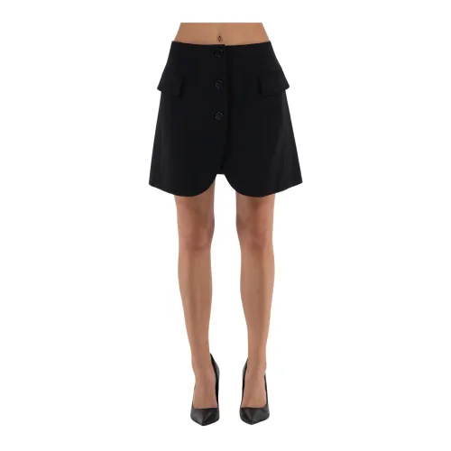 Lanvin , Sartorial Short Skirt ,Black female, Sizes: