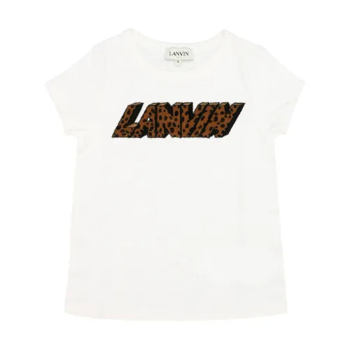 Lanvin , Short Sleeve T-Shirt ,White female, Sizes: