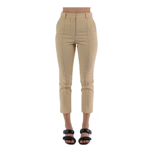 Lanvin , Tapered Tailored Pants ,Beige female, Sizes: