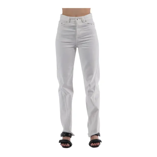 Lanvin , Twisted Denim Jeans ,White female, Sizes: