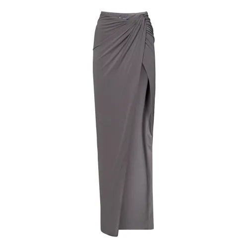 Laquan Smith , Womens Clothing Skirts Grey Ss24 ,Gray female, Sizes: