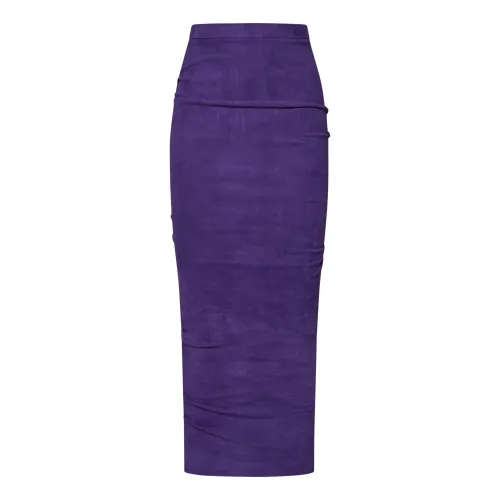 Laquan Smith , Womens Clothing Skirts Purple Ss24 ,Purple female, Sizes: