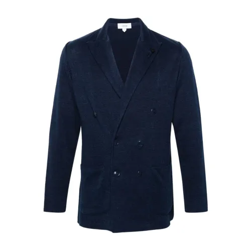 Lardini , Blue Jackets for Men Ss24 ,Blue male, Sizes: