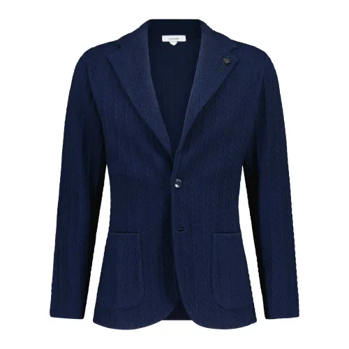 Lardini , Classic Knit Blazer ,Blue female, Sizes: