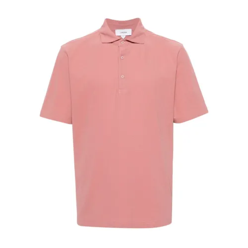 Lardini , Coral Pink Polo Shirt ,Pink male, Sizes: