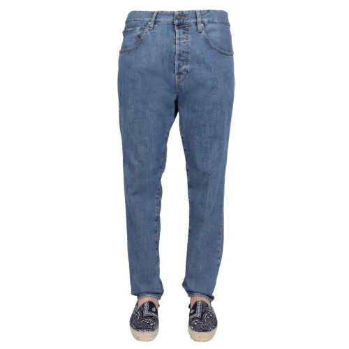 Lardini , Five Pocket Jeans ,Blue male, Sizes: