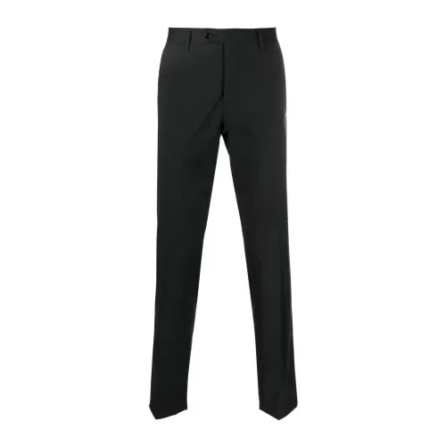 Lardini , Grey Carrot-Fit Trousers ,Gray male, Sizes:
