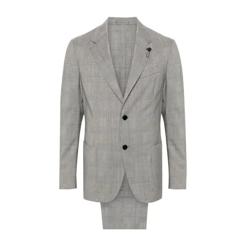 Lardini , Lightgray Men's Suits Ss24 ,Gray male, Sizes: