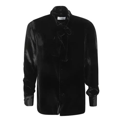 Lardini , Men's Clothing Shirts Black Aw23 ,Black male, Sizes: