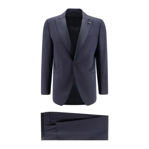 Lardini , Men's Clothing Suits Blue Ss24 ,Blue male, Sizes: