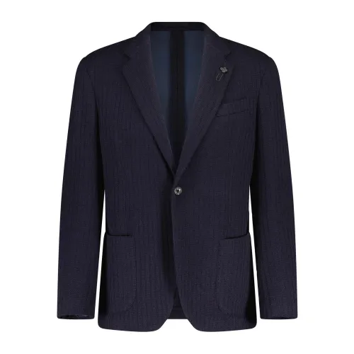 Lardini , Stylish Jacket ,Blue male, Sizes: