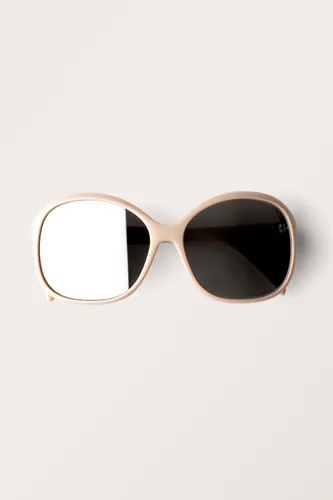 Large Oval Sunglasses - Beige