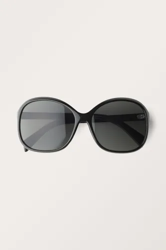 Large Oval Sunglasses - Black