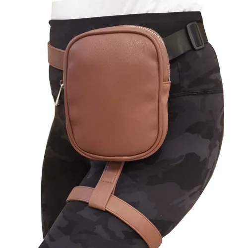 Larswon Leg Bag Leg Harness Bag PU Leather Thigh Bag Hip