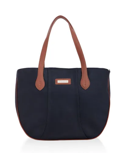 Laura Ashley Womens Black Small Shopping Bag - One Size