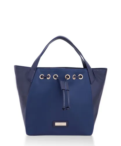 Laura Ashley Womens Navy/Blue Mini Shopping Bag - One Size