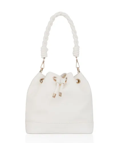 Laura Ashley Womens White Bucket Bag - One Size