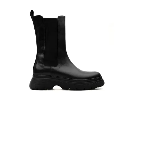 Laura Bellariva , 7206 Calf.nero Womens Boots ,Black female, Sizes: