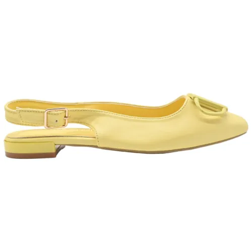 Laura Biagiotti , Lemon Calf Sandal Sneakers ,Yellow female, Sizes: