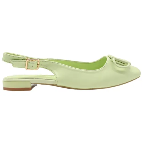 Laura Biagiotti , Mint Calf Sandal Sneakers ,Green female, Sizes:
