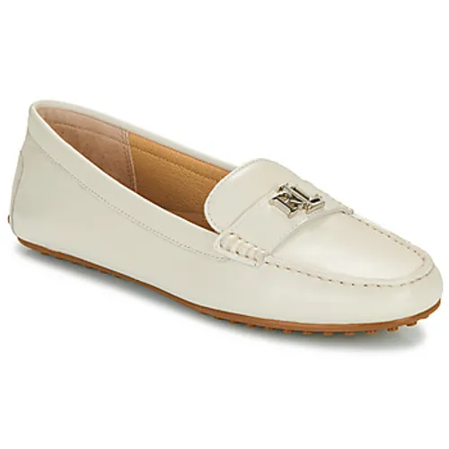 Lauren Ralph Lauren  BARNSBURY-FLATS-DRIVER  women's Loafers / Casual Shoes in White