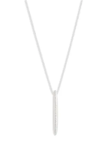 Lauren Ralph Lauren Crystal Drop Pendant Necklace, Silver - Silver - Female