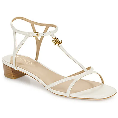 Lauren Ralph Lauren  FALLON-SANDALS-FLAT SANDAL  women's Sandals in White