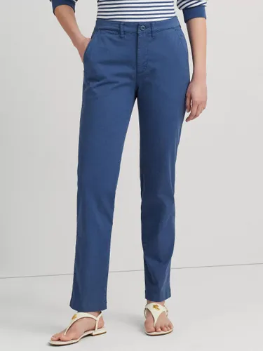 Lauren Ralph Lauren Gabby Slim Leg Trousers, Blue - Blue - Female