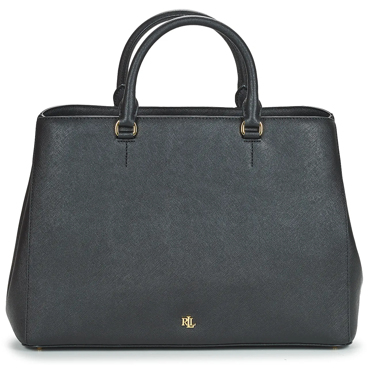 Lauren Ralph Lauren  HANNA 37-SATCHEL-LARGE  women's Handbags in Black