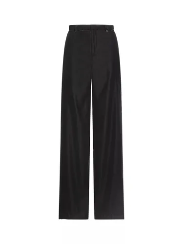 Lauren Ralph Lauren Jinjay Velvet Trousers, Black - Black - Female
