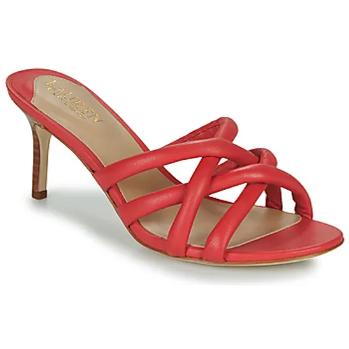 Lauren Ralph Lauren  LILIANA-SANDALS-HEEL SANDAL  women's Mules / Casual Shoes in Red