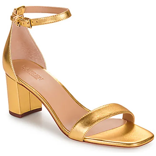 Lauren Ralph Lauren  LOGAN-SANDALS-HEEL SANDAL  women's Sandals in Gold