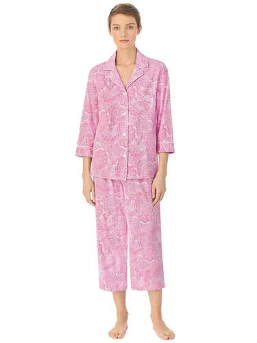Lauren Ralph Lauren Paisley Cropped Pyjamas - Pink - Female