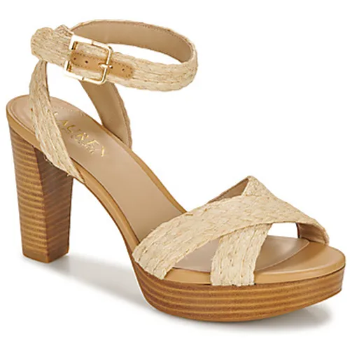 Lauren Ralph Lauren  SASHA-SANDALS-HEEL SANDAL  women's Sandals in Beige