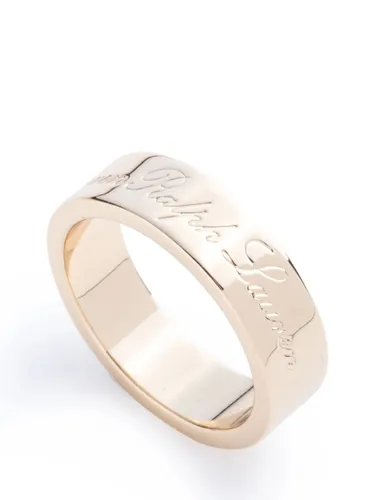 Lauren Ralph Lauren Script Logo Ring, Gold - Gold - Female - Size: Small/Medium