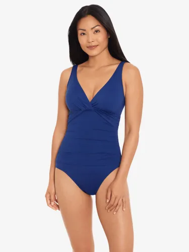 Lauren Ralph Lauren Twist Front Underwire Swimsuit - Sapphire - Female