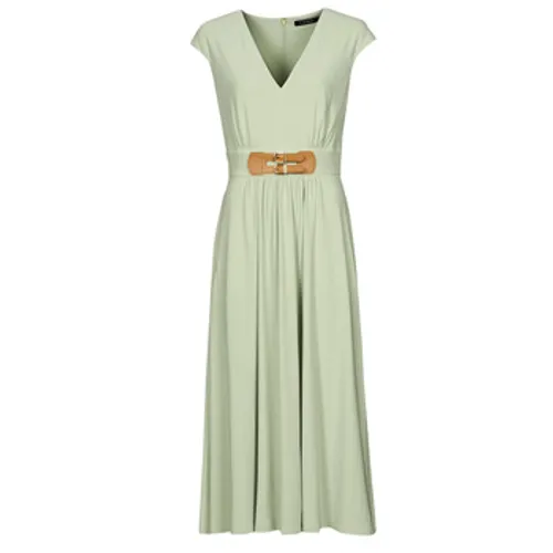 Lauren Ralph Lauren  VATRIZIA-SHORT SLEEVE-DAY DRESS  women's Long Dress in Green